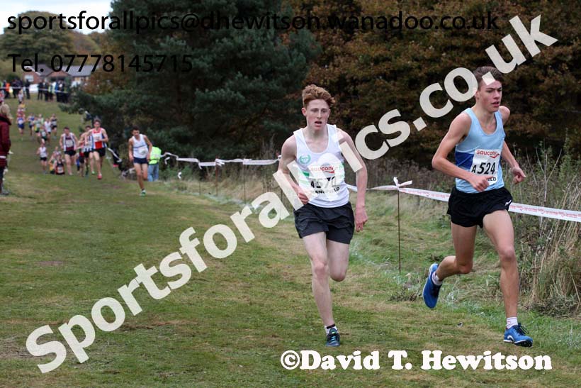 Mens under-17s, 2016 National Cross Country Relays, Berry Hill Park, Mansfield. Photo: David T. Hewitson/Sports for All Pics